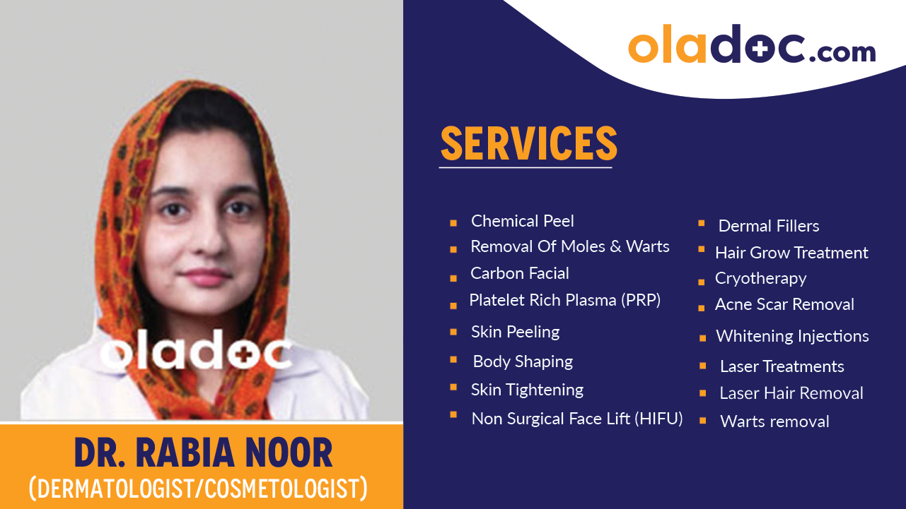 Services provided by Dr. Rabia Noor
